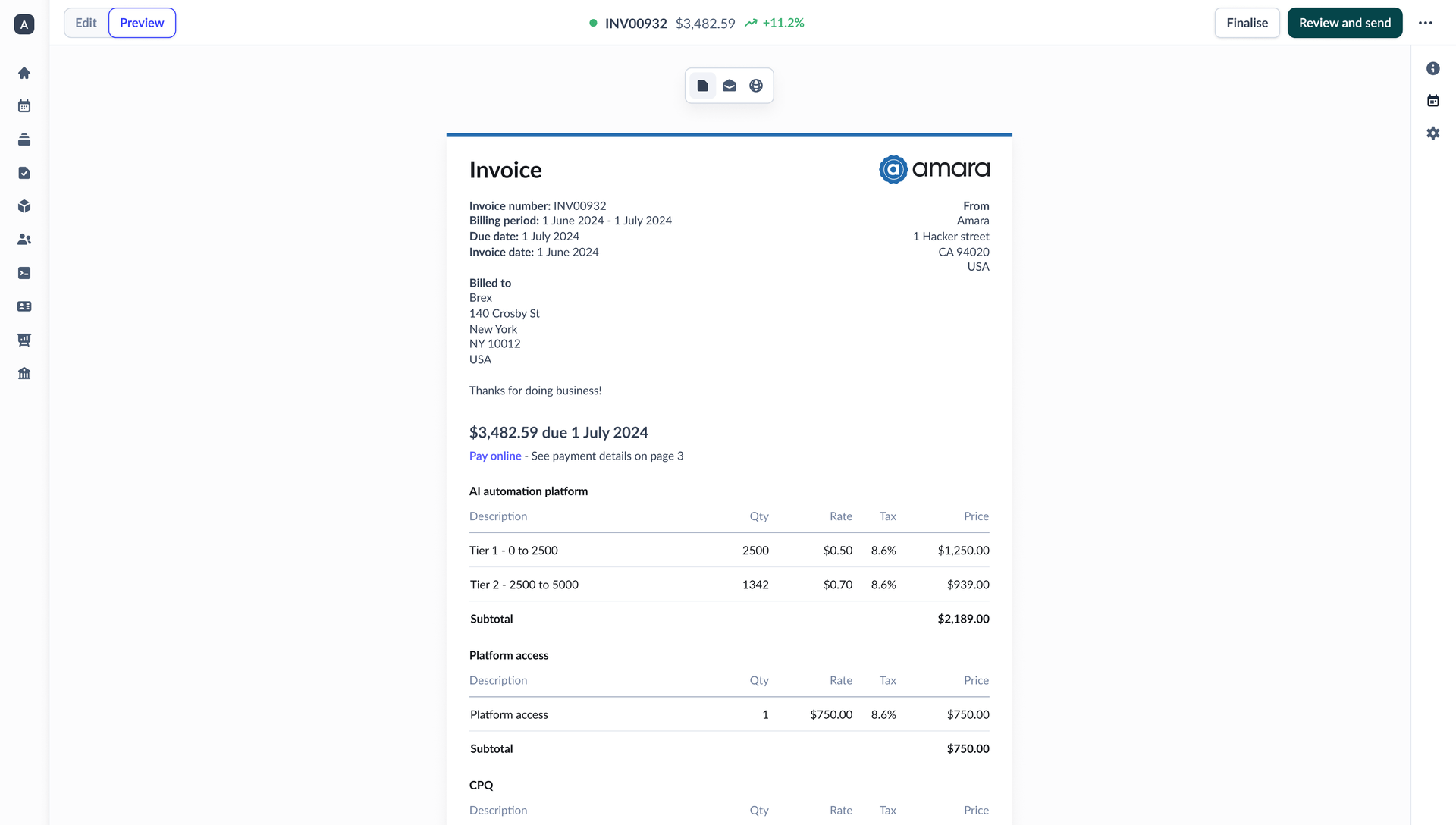 Issue invoices image